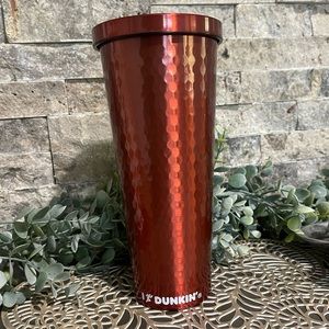2021 DUNKIN’ 24oz Hammered Stainless Steel Sipper| Personalized DUNKIN’ Tumbler